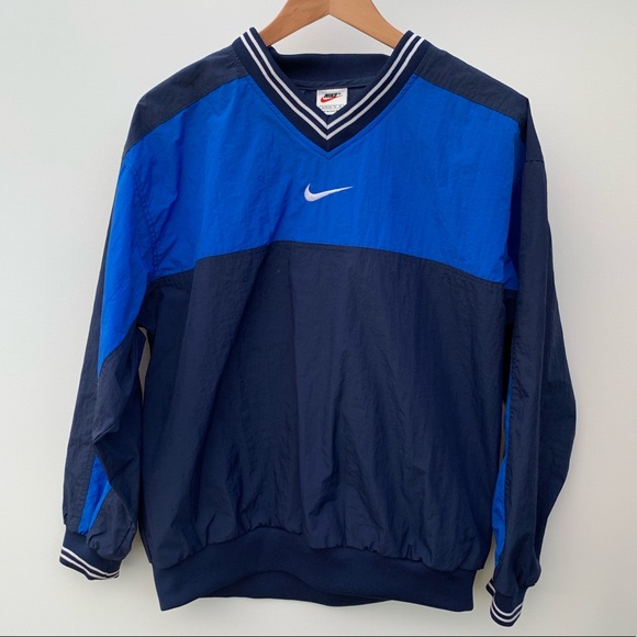 Nike Other - Vintage Nike Blue Pullover Windbreaker Long Sleeve Nike Other - Vintage Nike Blue Pullover Windbreaker Long Sleeve